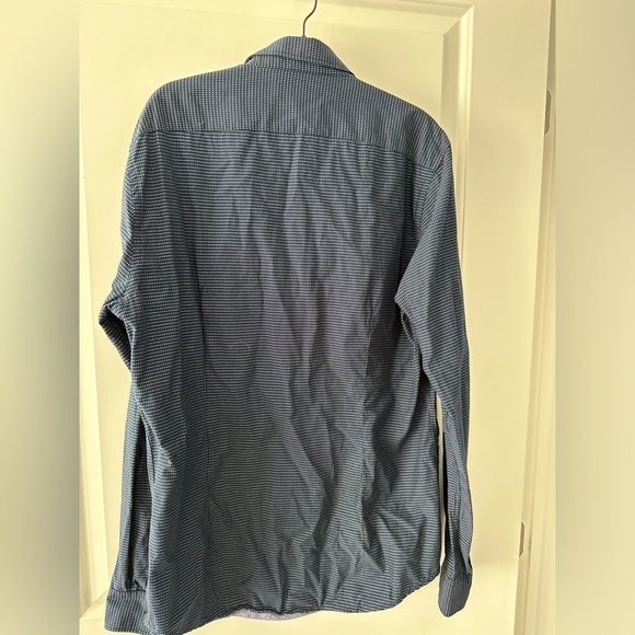 Scotch & Soda men’s button up shirt navy blue and white size XL - Picture 9 of 9